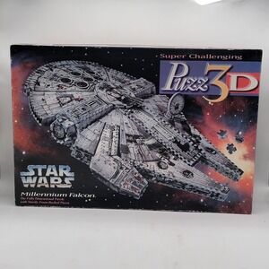 Milton Bradley Star Wars Millennium Falcon Puzz-3D 1995 3D Foam Puzzle 4678 Good
